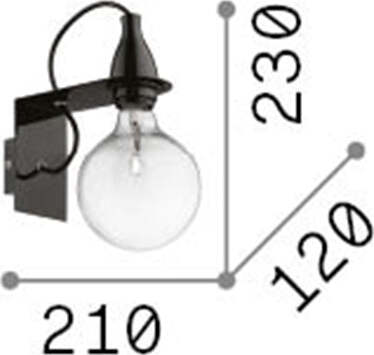 Applique-Moderna-Minimal-Metallo-Bianco-1-Luce-E27-8W-3000K-Luce-Calda