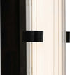Applique-Moderna-Morsetto-Acciaio-Nero-Vetro-Bianco-Led-23W-3000K