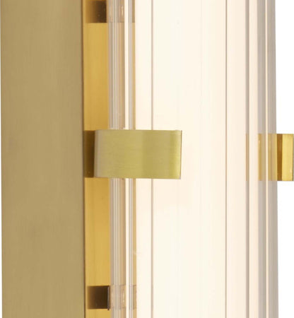 Applique-Moderna-Morsetto-Acciaio-Oro-Vetro-Bianco-Led-23W-3000K