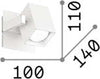Applique-Moderna-Mouse-Metallo-Bianco-1-Luce-Gu10