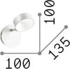 Applique-Moderna-Oby-Metallo-Bianco-1-Luce-6W-3000K-Luce-Calda