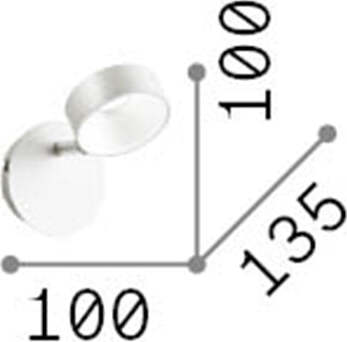 Applique-Moderna-Oby-Metallo-Bianco-1-Luce-6W-3000K-Luce-Calda