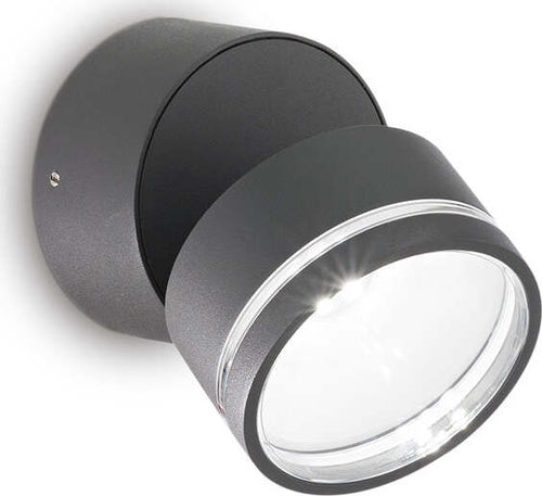 Applique-Moderna-Omega-Metallo-Antracite-Led-7W-3000K-Luce-Calda