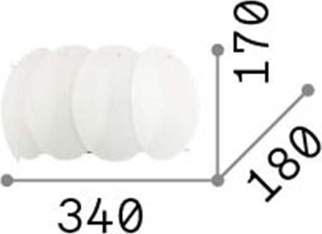 Applique-Moderna-Ovalino-Vetro-Bianco-2-Luci-E27