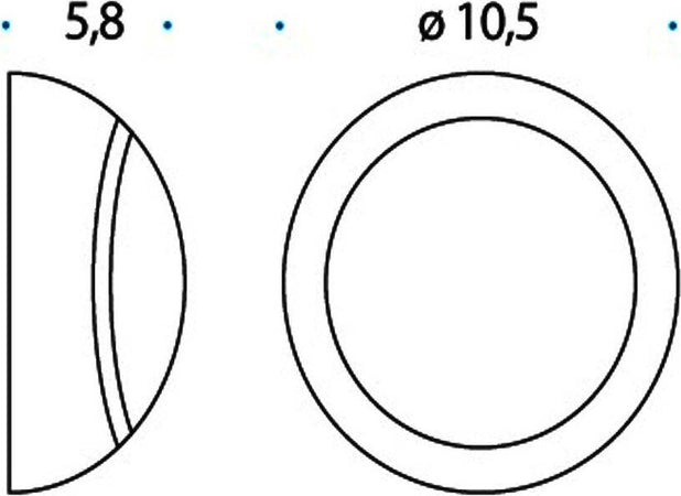 Applique-moderna-Pan-International-ECLIS-PAR00075-LED-alluminio-lampada-parete