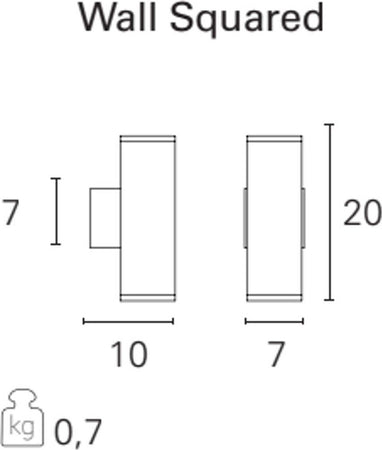Applique-moderna-PAN-International-MIAMI-EST199-GU10-LED-alluminio-lampada-parete