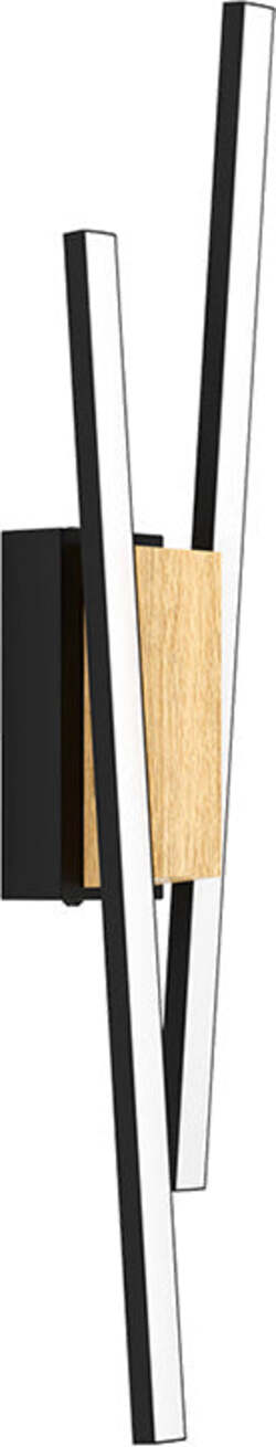 Applique-Moderna-Panagria-Led-Alluminio-Rivestito-In-Legno-Nero-E-Marrone
