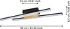 Applique-Moderna-Panagria-Led-Alluminio-Rivestito-In-Legno-Nero-E-Marrone