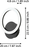 Applique-Moderna-Parrapos-Z-Led-Acciaio-Nero