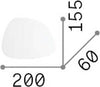 Applique-Moderna-Peggy-Alluminio-Bianco-1-Luce-10,5W-3000K-Luce-Calda