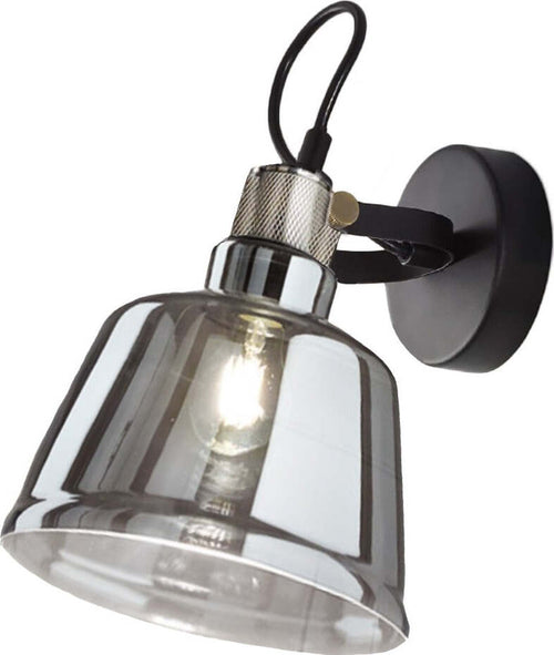 Applique-moderna-Perenz-VINTAGE-6842-FU-E27-LED-lampada-parete-vetro-fumè-orientabile-interno