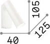 Applique-Moderna-Pipe-Metallo-Bianco-Led-7W-3000K-Luce-Calda