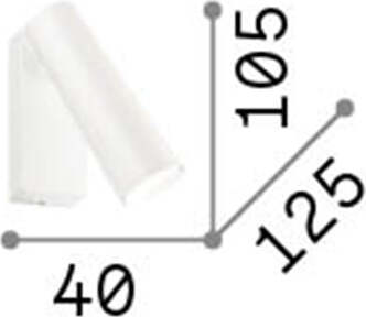 Applique-Moderna-Pipe-Metallo-Bianco-Led-7W-3000K-Luce-Calda