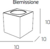 Applique-Moderna-Plate-Metallo-Bianco-2-Luci-Gx53-Biemissione