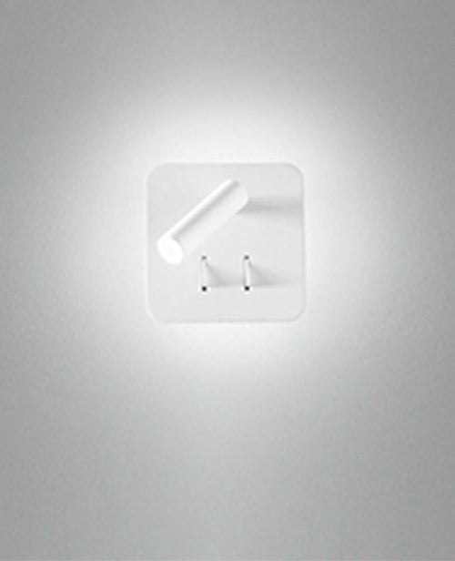 Applique-Moderna-Plug-Bianco-Led-Rosone-Quadrato