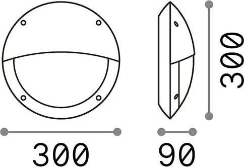 Applique-Moderna-Polar-2-Materie-Plastiche-Nero-1-Luce-E27