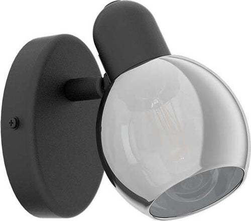 Applique-Moderna-Pollica-1-Luce-Acciaio-Nero