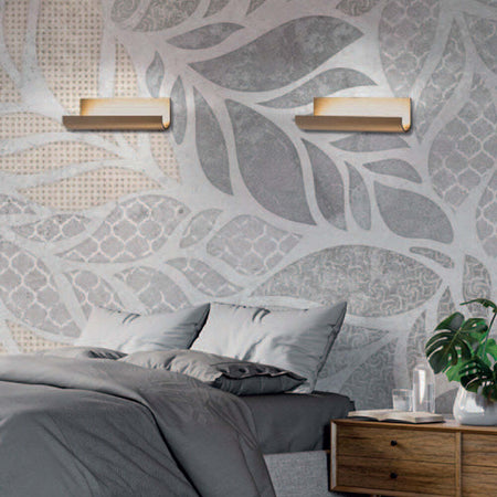Applique-Moderna-Pop-Metallo-Foglia-Oro-Led-20W