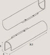 Applique-Moderna-Pop-Metallo-Foglia-Oro-Led-20W