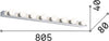 Applique-Moderna-Prive'-Metallo-Cromo-8-Luci-E14