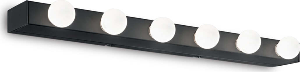 Applique-Moderna-Prive'-Metallo-Nero-6-Luci-E14