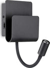 Applique-Moderna-Probe-Metallo-Nero-2-Luci-9W-3000K-Luce-Calda