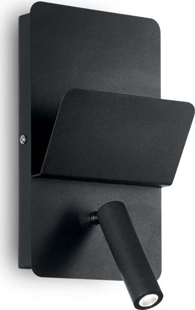 Applique-Moderna-Read-Metallo-Nero-Led-3W-3000K-Luce-Calda