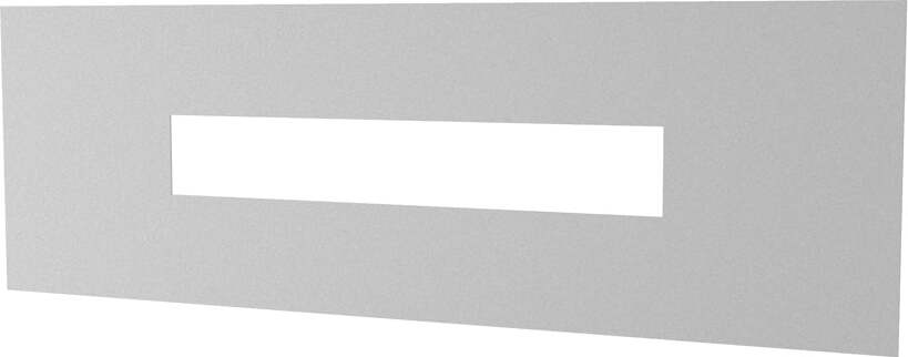 Applique-Moderna-Rettangolare-Wally-Metallo-Grigio-2-Luci-2G11-49Cm