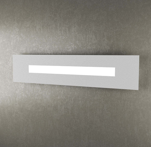 Applique-Moderna-Rettangolare-Wally-Metallo-Grigio-2-Luci-2G11-71Cm