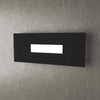 Applique-Moderna-Rettangolare-Wally-Metallo-Nero-2-Luci-2G11-40Cm