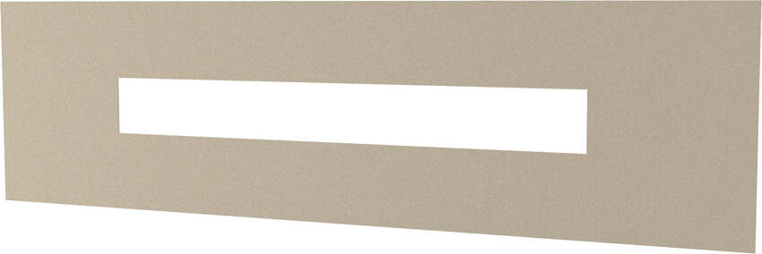 Applique-Moderna-Rettangolare-Wally-Metallo-Sabbia-2-Luci-2G11-56Cm