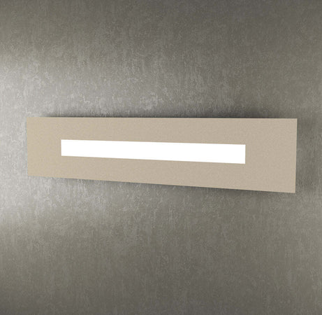 Applique-Moderna-Rettangolare-Wally-Metallo-Sabbia-2-Luci-2G11-71Cm