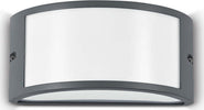 Applique-Moderna-Rex-1-Alluminio-Materie-Plastiche-Antracite-1-Luce-E27