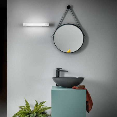 Applique-Moderna-Ring-Alluminio-Bianco-Opaco-E-Acrilico-Led-12W-Luce-Calda