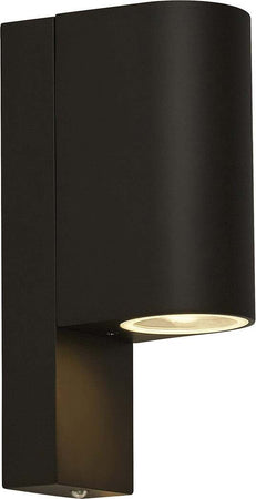 Applique-Moderna-Rochester-Alluminio-Nero-Vetro-Bianco-2-Luci-Gu10