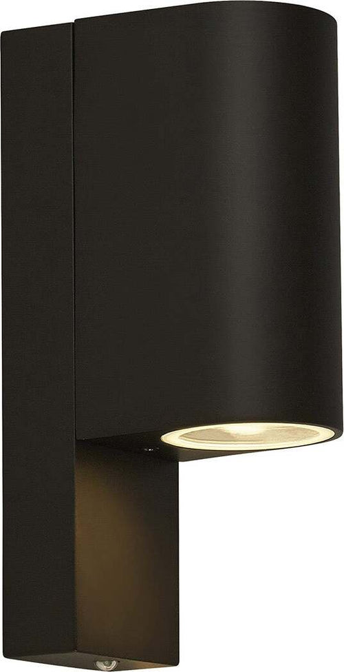 Applique-Moderna-Rochester-Alluminio-Nero-Vetro-Bianco-2-Luci-Gu10