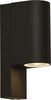 Applique-Moderna-Rochester-Alluminio-Nero-Vetro-Bianco-2-Luci-Gu10