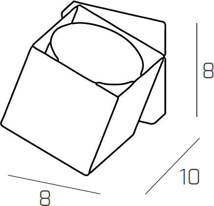 Applique-Moderna-Rotation-Metallo-Bianco-1-Luce-Gx53