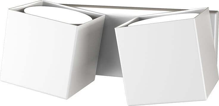 Applique-Moderna-Rotation-Metallo-Bianco-2-Luci-Gx53