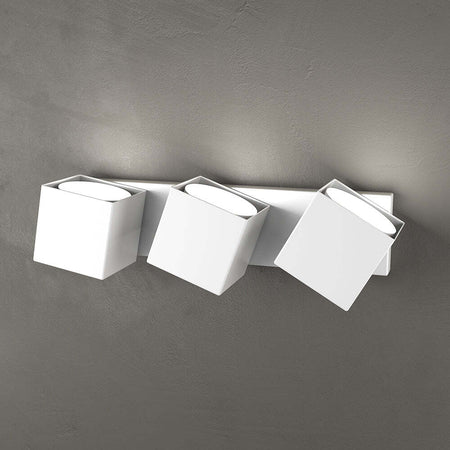 Applique-Moderna-Rotation-Metallo-Bianco-3-Luci-Gx53