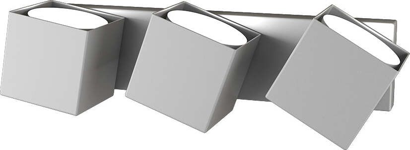 Applique-Moderna-Rotation-Metallo-Grigio-3-Luci-Gx53