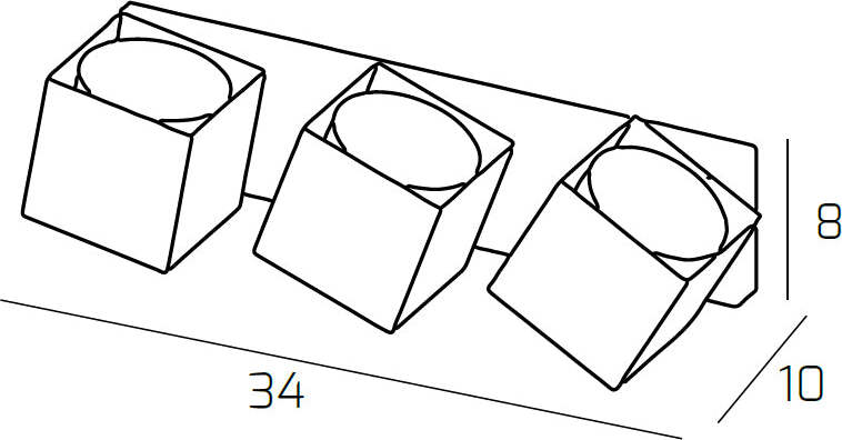Applique-Moderna-Rotation-Metallo-Grigio-3-Luci-Gx53