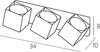 Applique-Moderna-Rotation-Metallo-Sabbia-3-Luci-Gx53