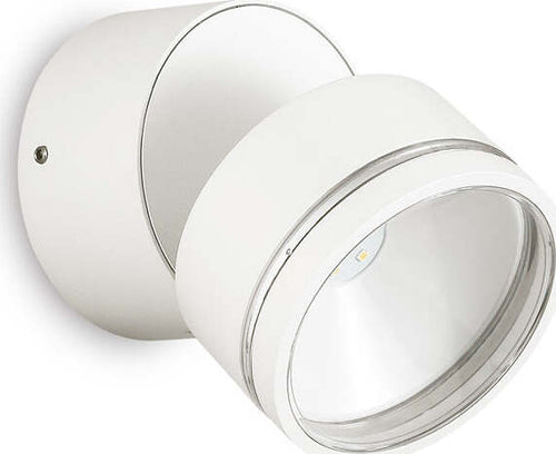 Applique-Moderna-Round-Omega-Metallo-Bianco-Led-7W-4000K-Luce-Naturale