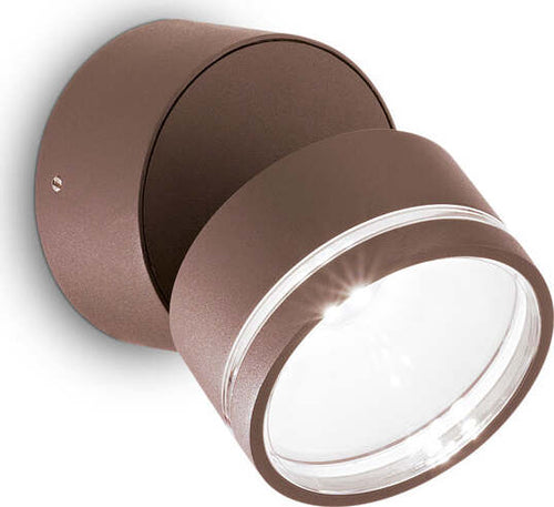 Applique-Moderna-Round-Omega-Metallo-Coffee-Led-7W-4000K-Luce-Naturale