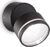 Applique-Moderna-Round-Omega-Metallo-Nero-Led-7W-4000K-Luce-Naturale