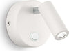 Applique-Moderna-Round-Page-Metallo-Bianco-Led-3W-3000K-Luce-Calda