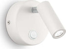Applique-Moderna-Round-Page-Metallo-Bianco-Led-3W-3000K-Luce-Calda