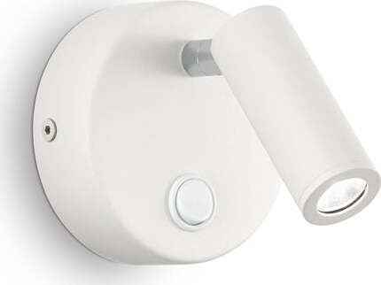 Applique-Moderna-Round-Page-Metallo-Bianco-Led-3W-3000K-Luce-Calda