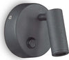 Applique-Moderna-Round-Page-Metallo-Nero-Led-3W-3000K-Luce-Calda